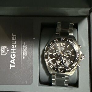 TAG Heuer Silver and Black Watch